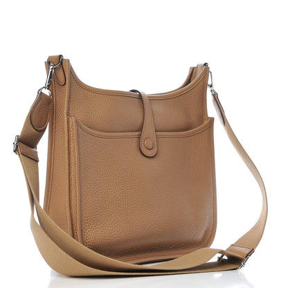 Hermes Taurillon Clemence Evelyne III PM Natural Sable 3 of 10