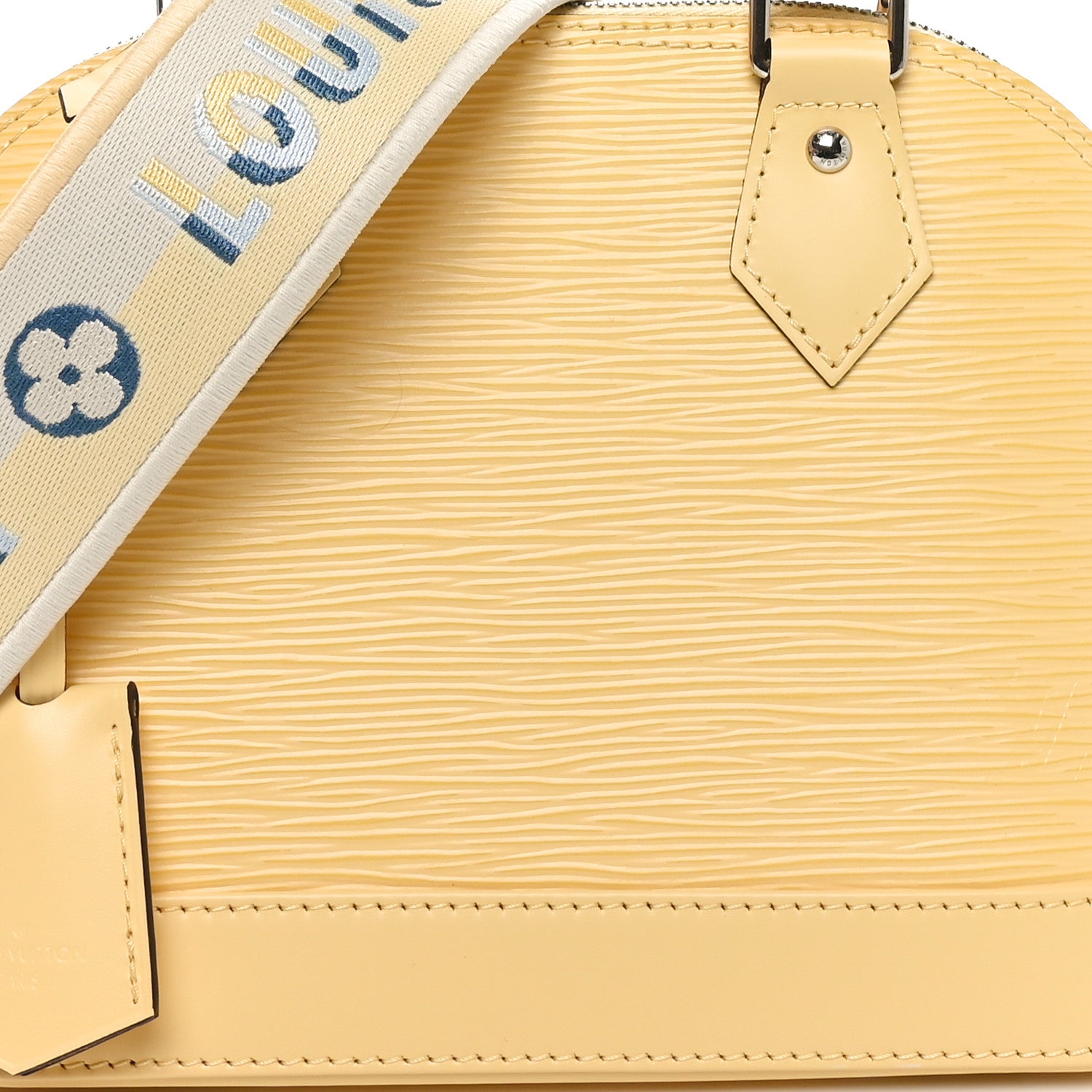 Louis Vuitton Epi Jacquard Alma BB Jaune Plume 7 of 10