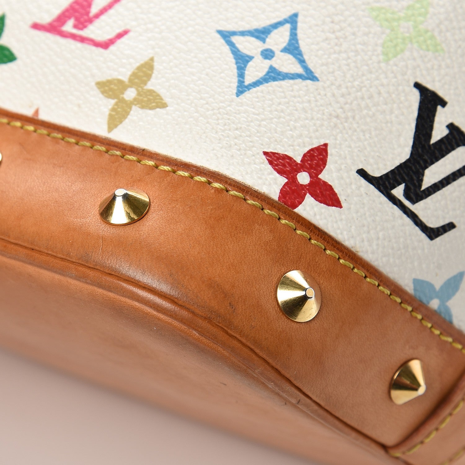 Louis Vuitton Monogram Multicolor Alma White 10 of 14