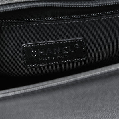 Chanel Caviar Quilted New Medium Boy Flap So Black 6 of 9