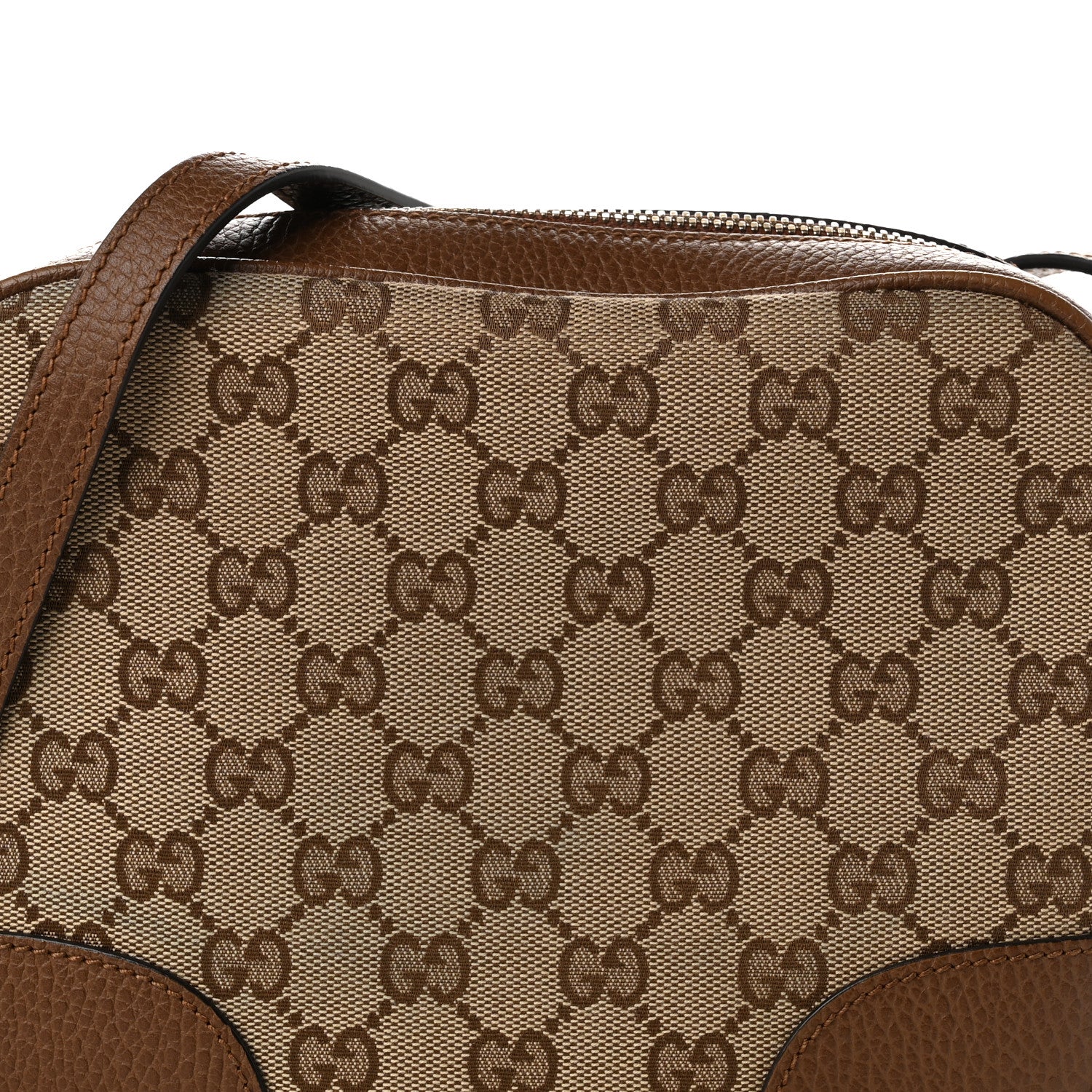 Gucci Monogram Mini Bree Messenger Bag Beige Tabacco 7 of 10