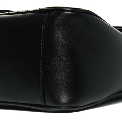 Gucci Calfskin Matelasse Small GG Marmont Top Handle Shoulder Bag Black 9 of 9