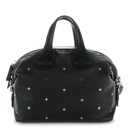Givenchy Waxy Grained Calfskin Cross Embellished Medium Nightingale Black 1 of 7