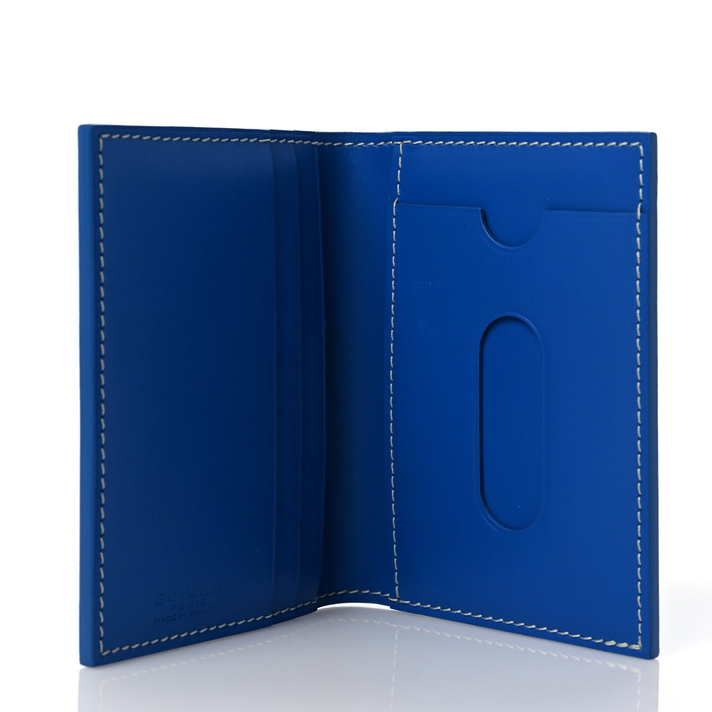 Goyardine Saint Marc Folding Card Case Sky Blue