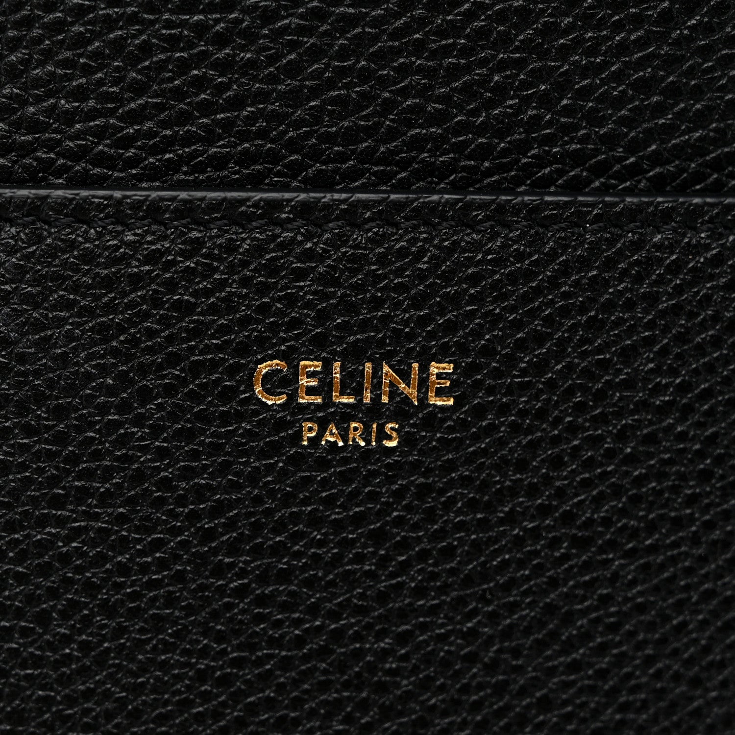 Celine Soft Grained Calfskin Sangle Bucket Bag Black 6 of 9