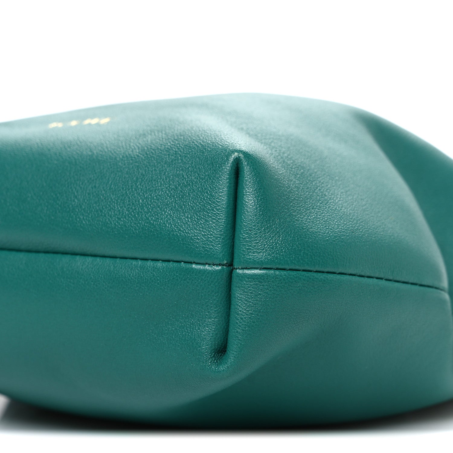 Loewe Mellow Nappa Lambskin Jade Mini Flamenco Knot Clutch Emerald Green 10 of 10
