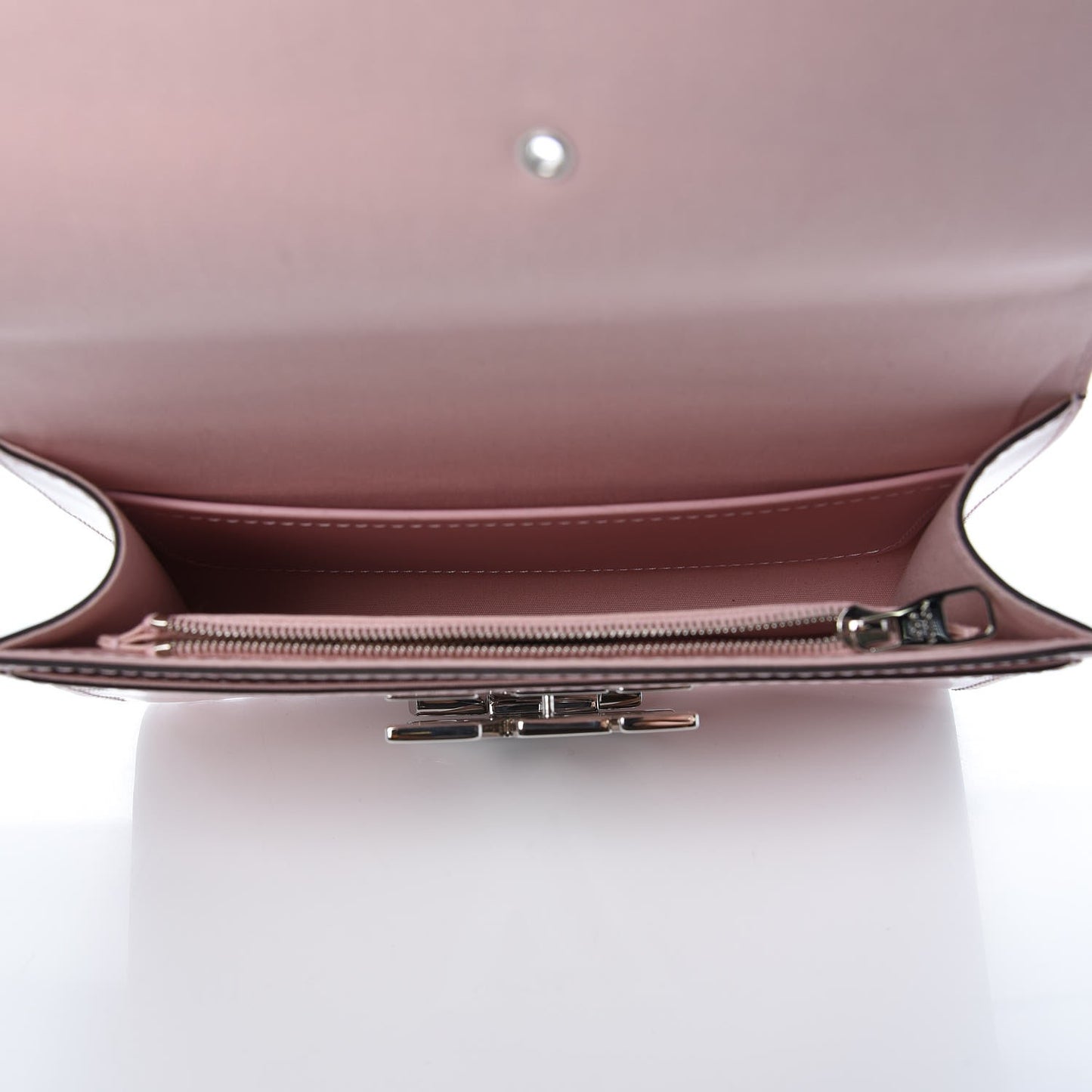 Patent Chain Louise MM Rose Ballerine