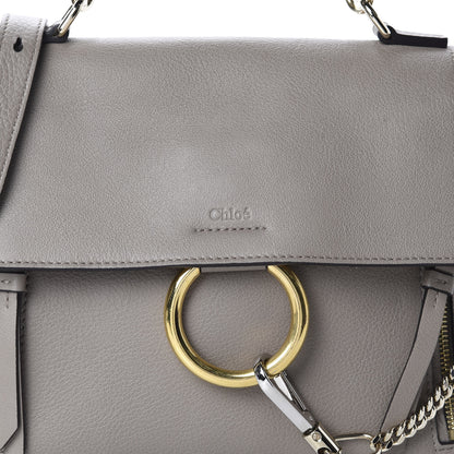 Chloe Calfskin Small Faye Day Shoulder Bag Motty Grey 9 of 9