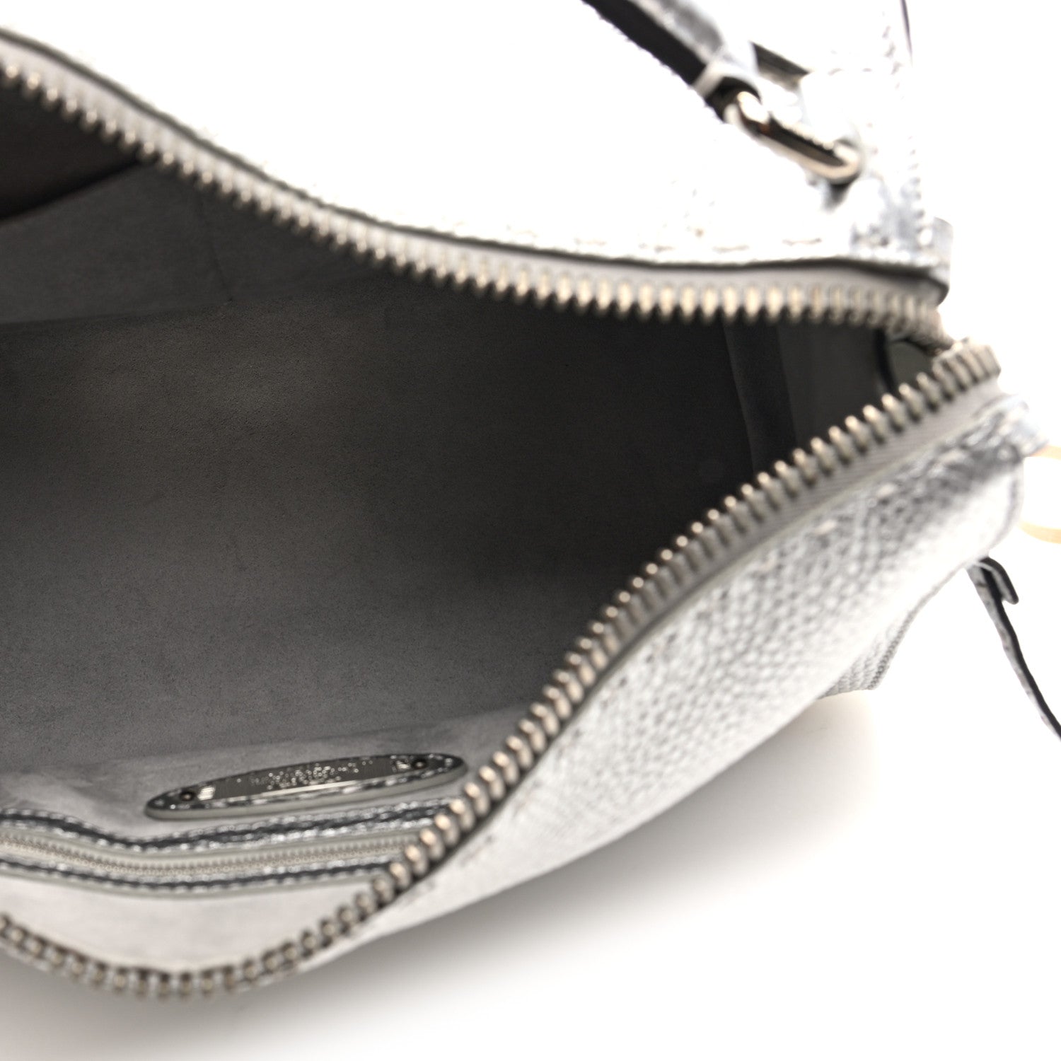 Fendi Cuoio Romano Lux Selleria Lei Boston Tote Argento 5 of 9