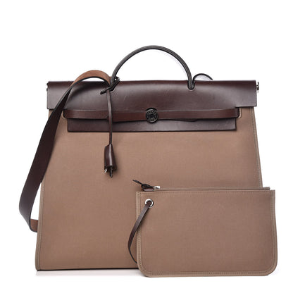 Hermes Toile Vache Hunter Herbag Zip 39 MM Etoupe Ebene 1 of 19