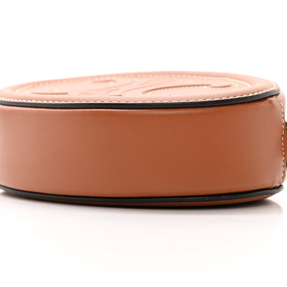 Celine Smooth Calfskin Cuir Small Triomphe Oval Crossbody Purse Tan 9 of 9