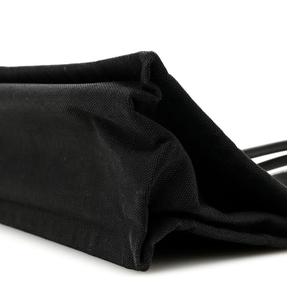 Saint Laurent Raffia Linen Calfskin Small Rive Gauche Tote Black 10 of 14