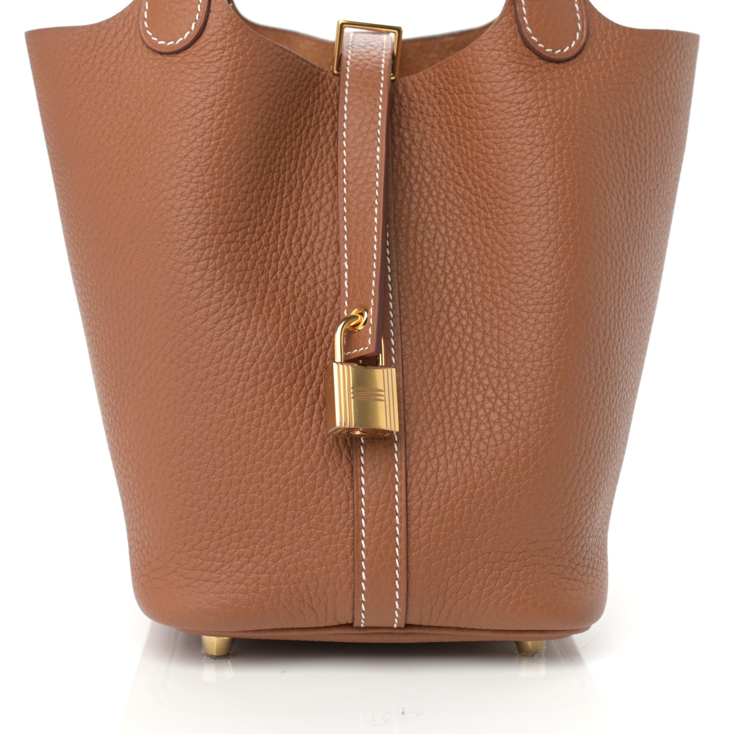 Hermes Taurillon Clemence Picotin Lock 18 PM Gold 7 of 10