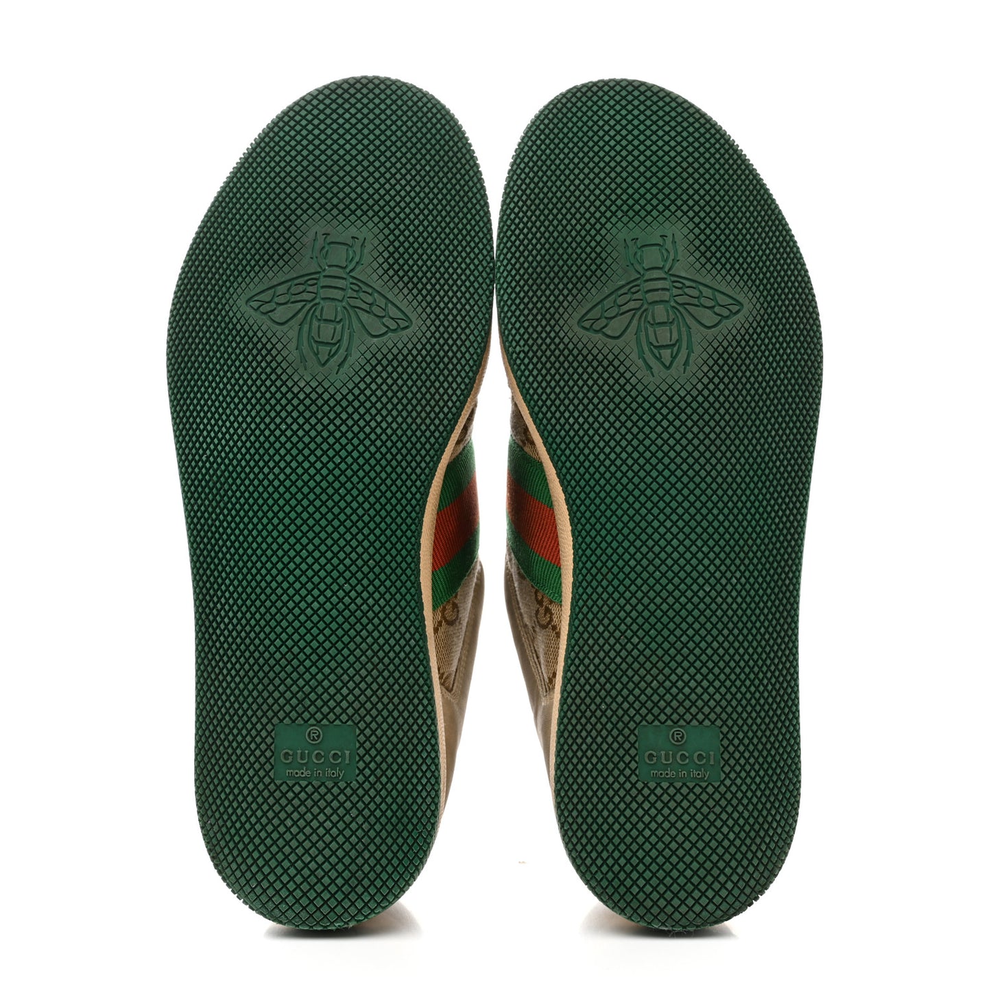 GG Monogram Nubuck Web Womens Screener Sneakers 39 New Sand Dusty Milk Vintage Green 38 New Sand Dusty Milk Vintage Green