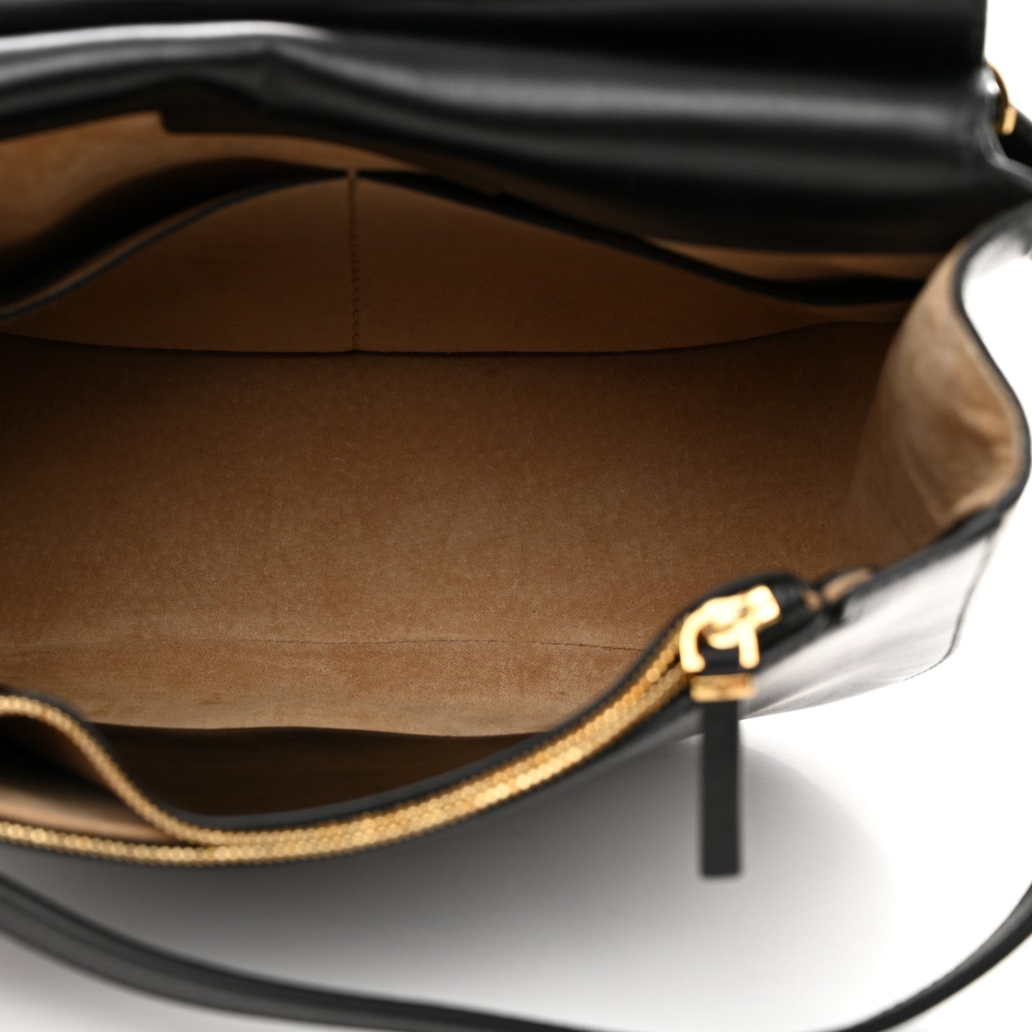 Smooth Calfskin Hunting Bag 11 Black