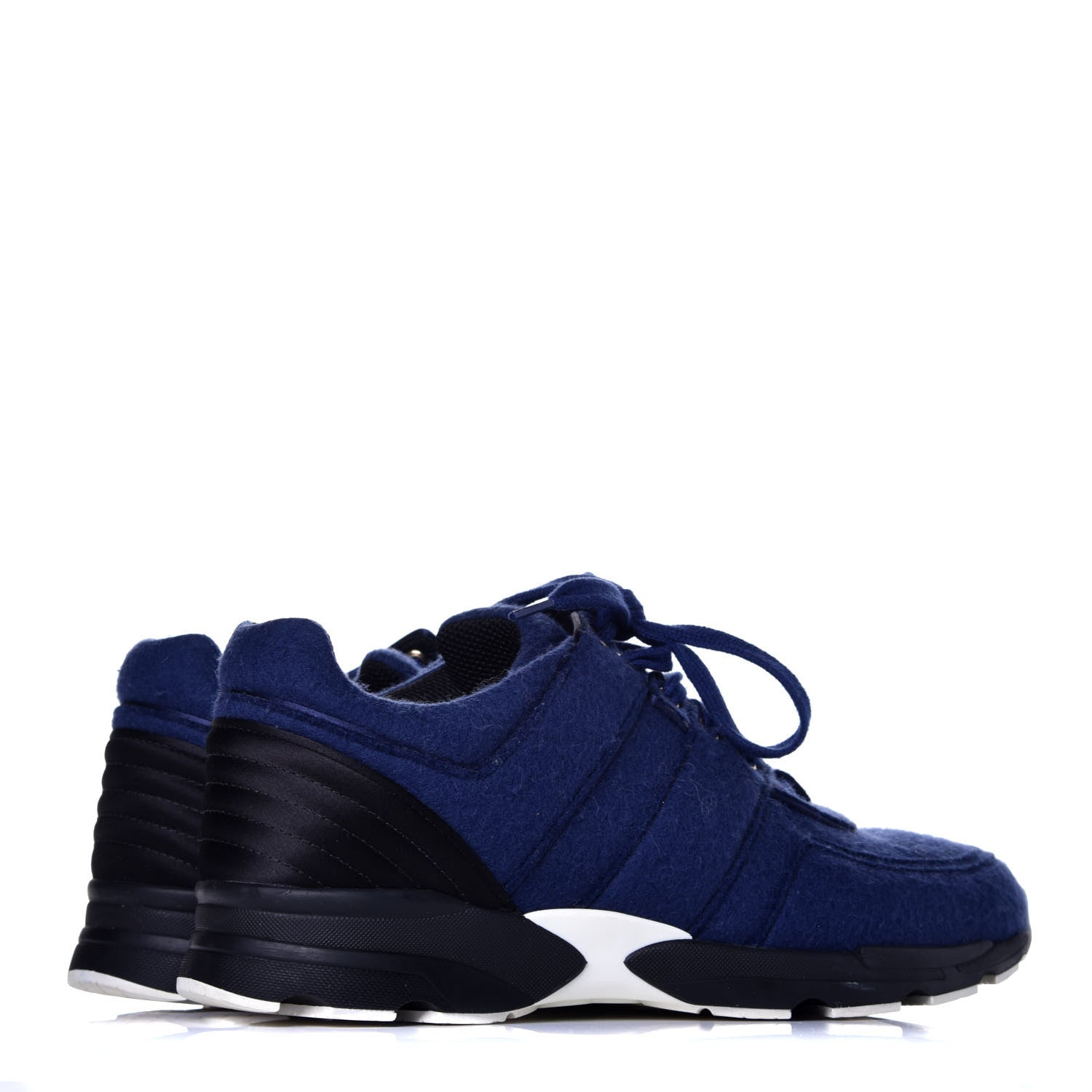 Chanel Wool Mens Sneakers 42 Blue 4 of 8