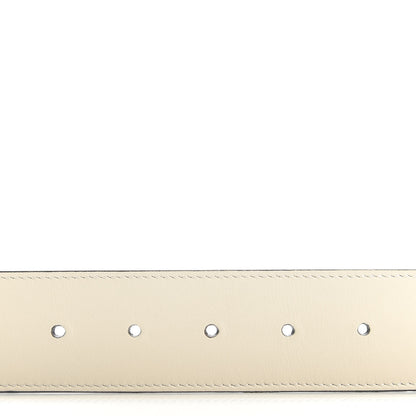 Gucci Calfskin Double G 40mm Belt 75 30 Mystic White 3 of 4