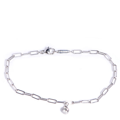 Tiffany Platinum Diamond Swing Charm Bracelet 1 of 8