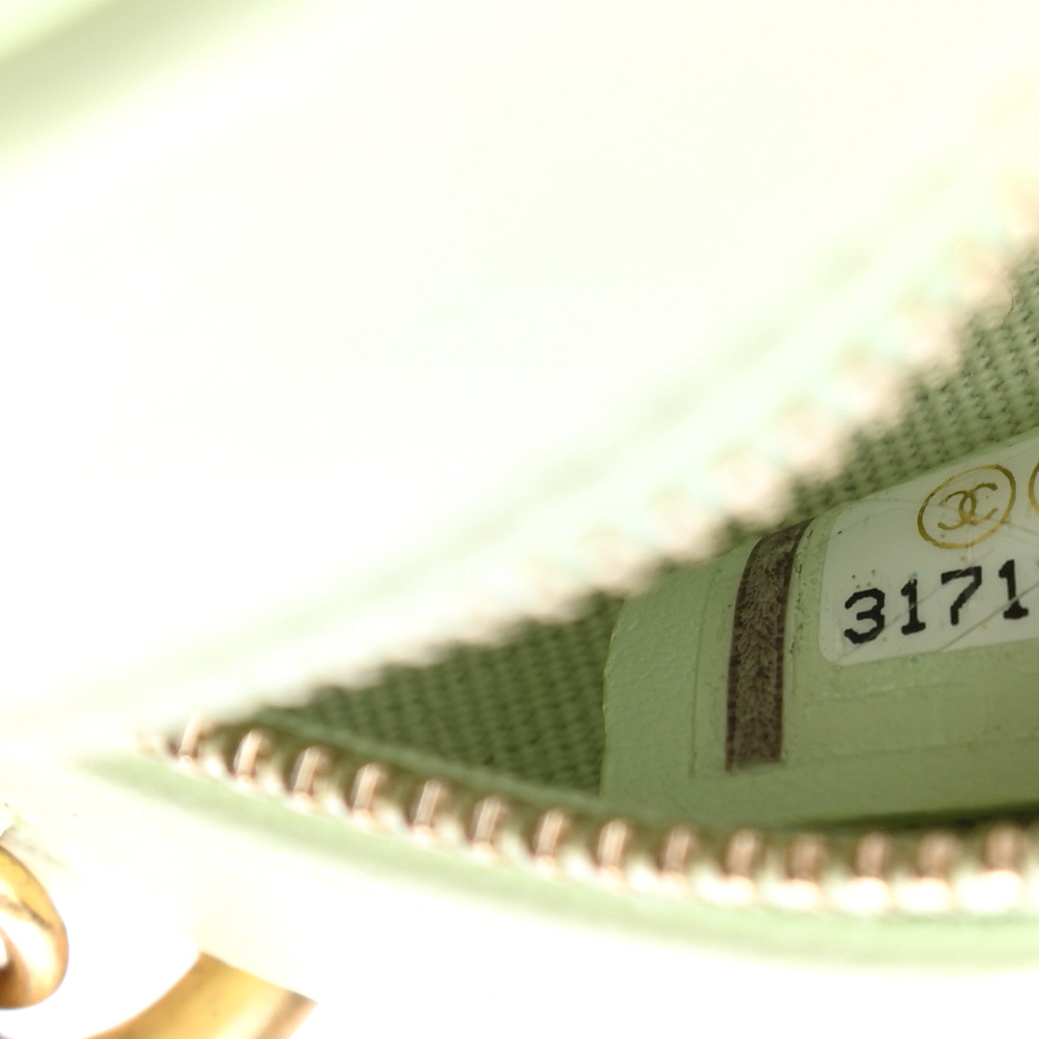 Chanel Lambskin Quilted Chanel 19 Round Clutch With Chain Light Green 7 of 11
