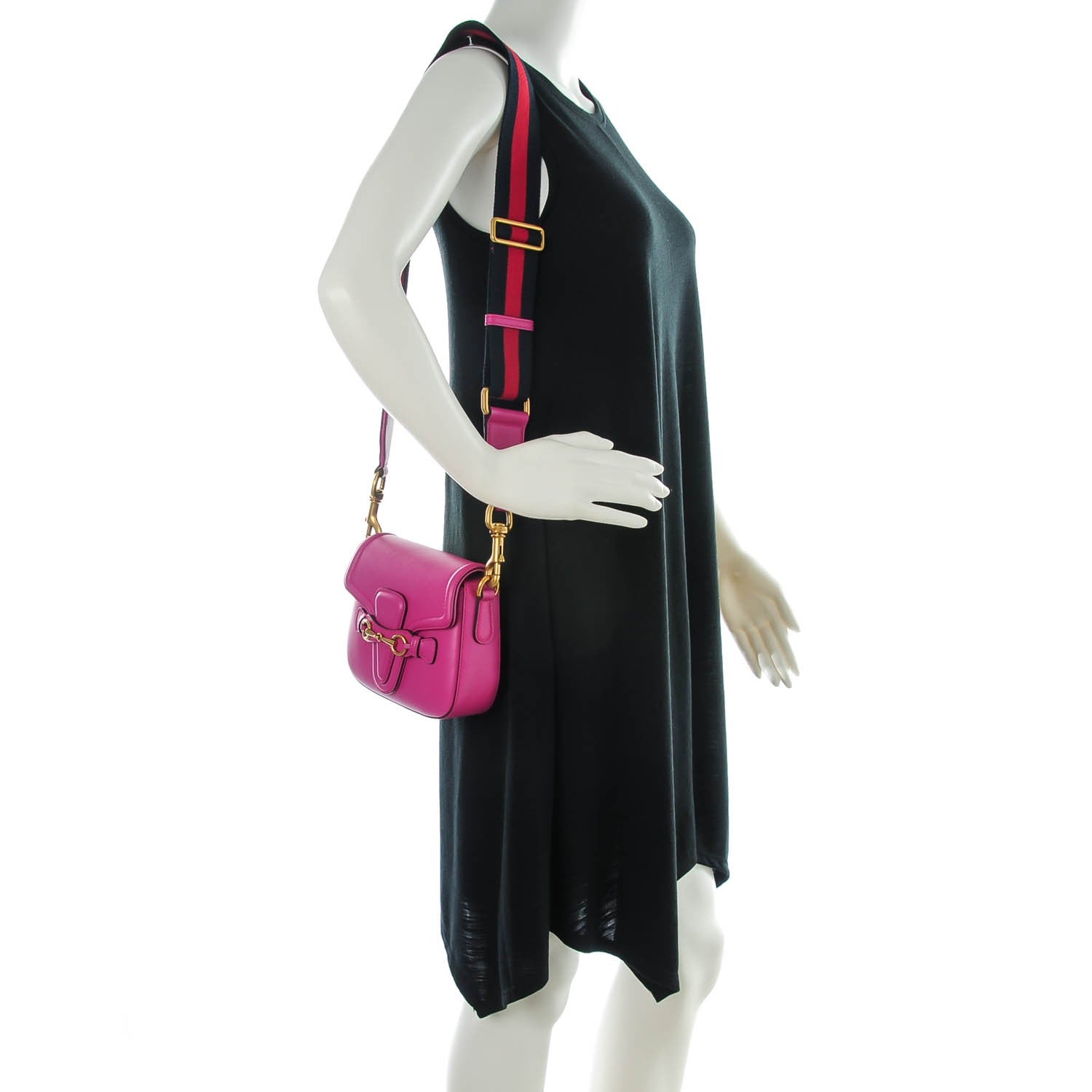 Gucci Ruinart Calfskin Small Lady Web Shoulder Bag New Rosette 2 of 8