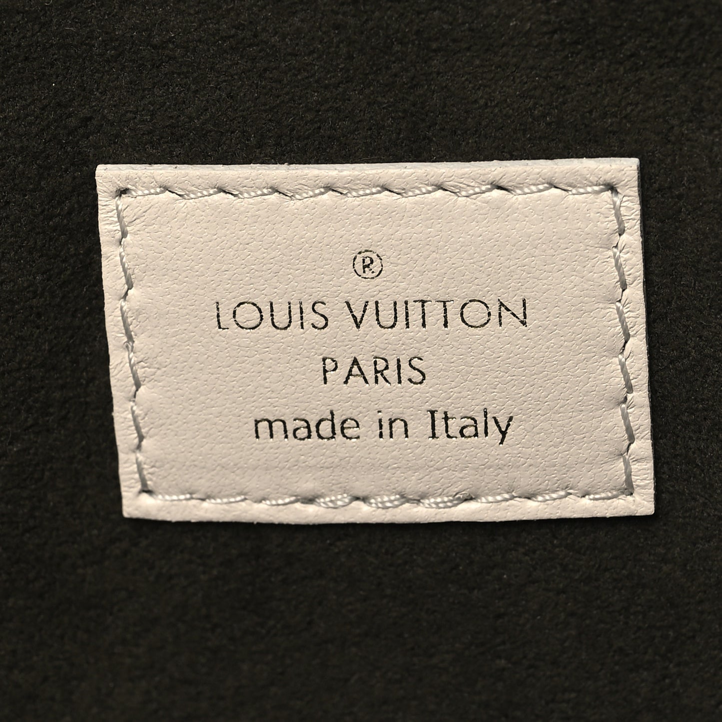 Lambskin Embossed Monogram Coussin PM Beige Cream