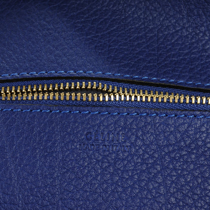 Celine Crisped Calfskin Mini Tie Knot Tote Indigo 6 of 8