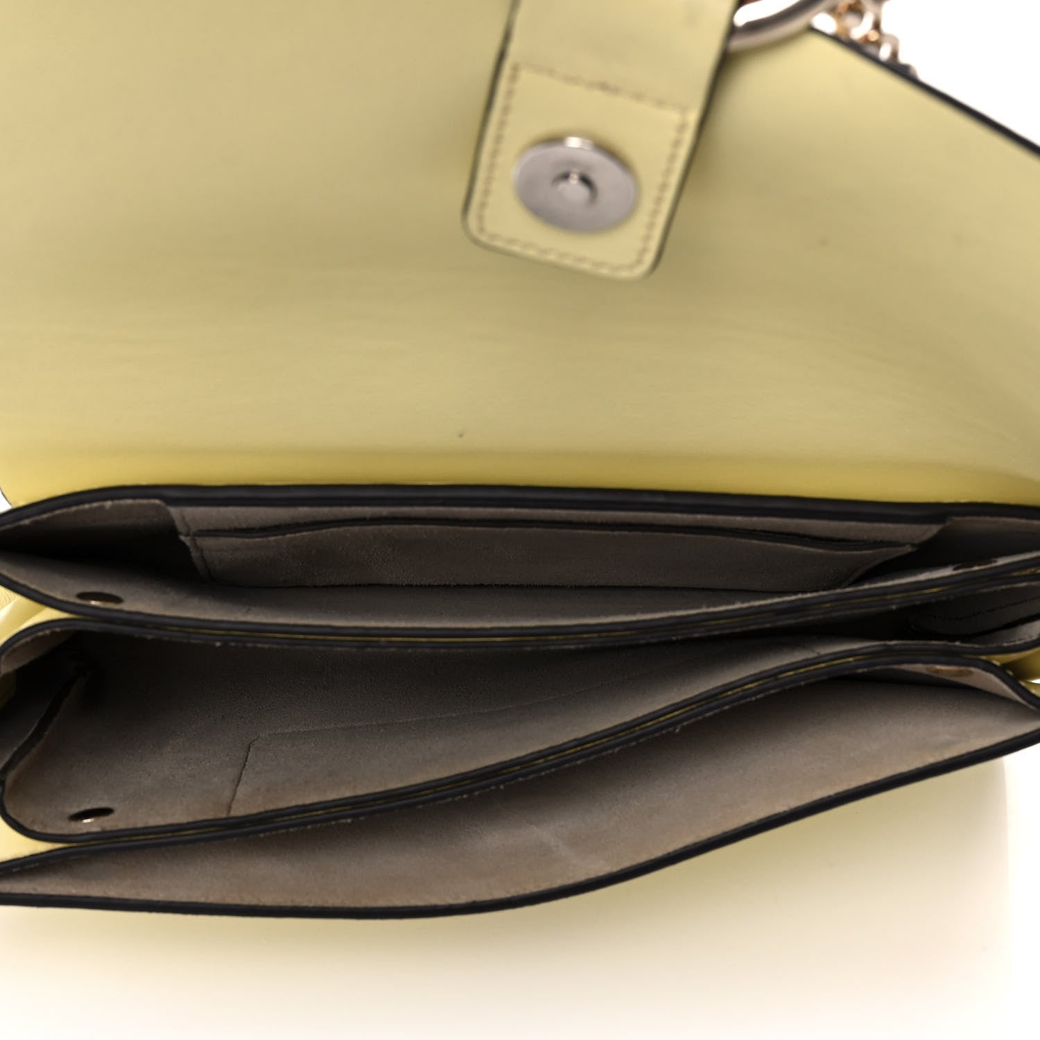 Chloe Suede Calfskin Small Faye Shoulder Bag Lemonade 5 of 13