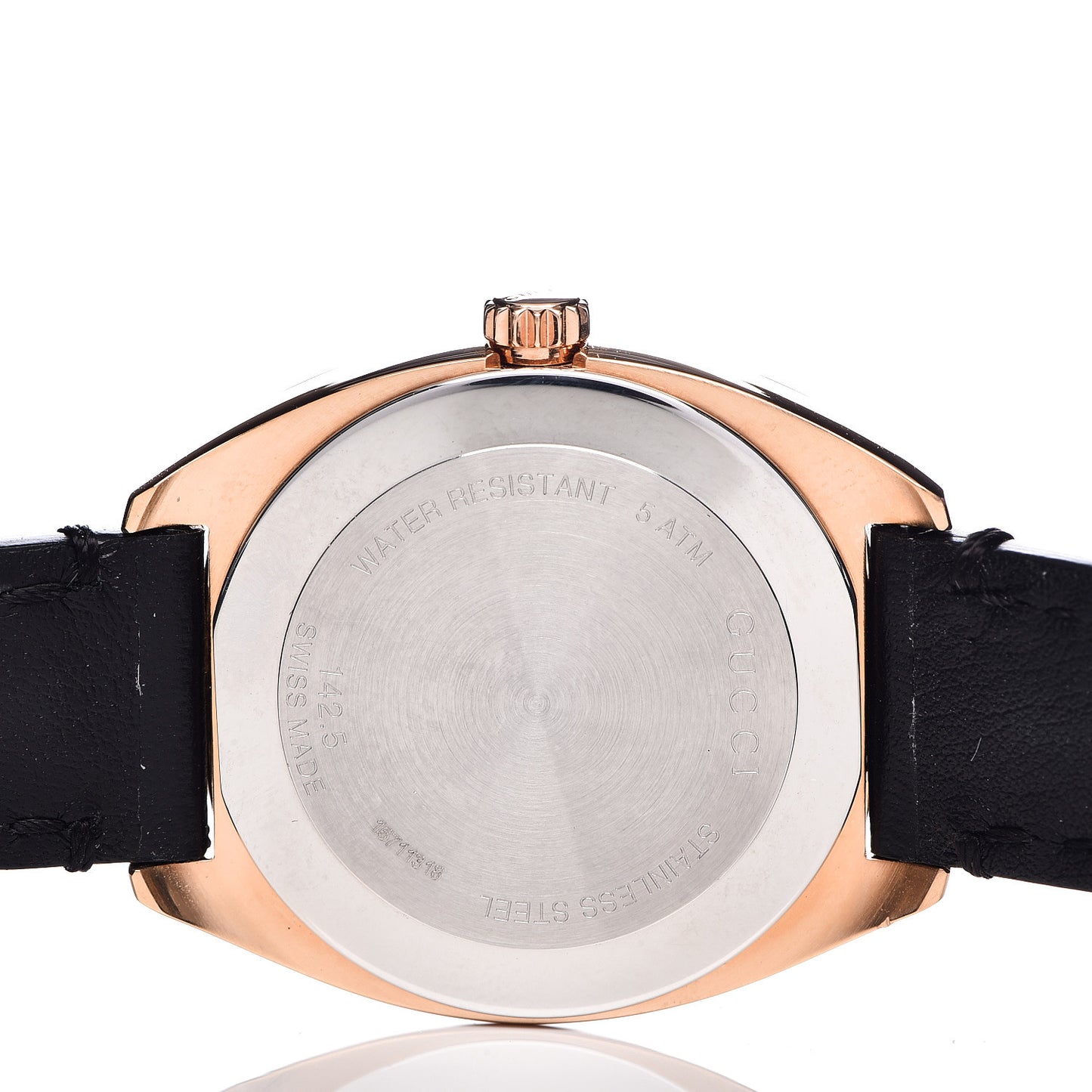 Stainless Steel Calfskin 29mm GG2570 Quartz Watch Black