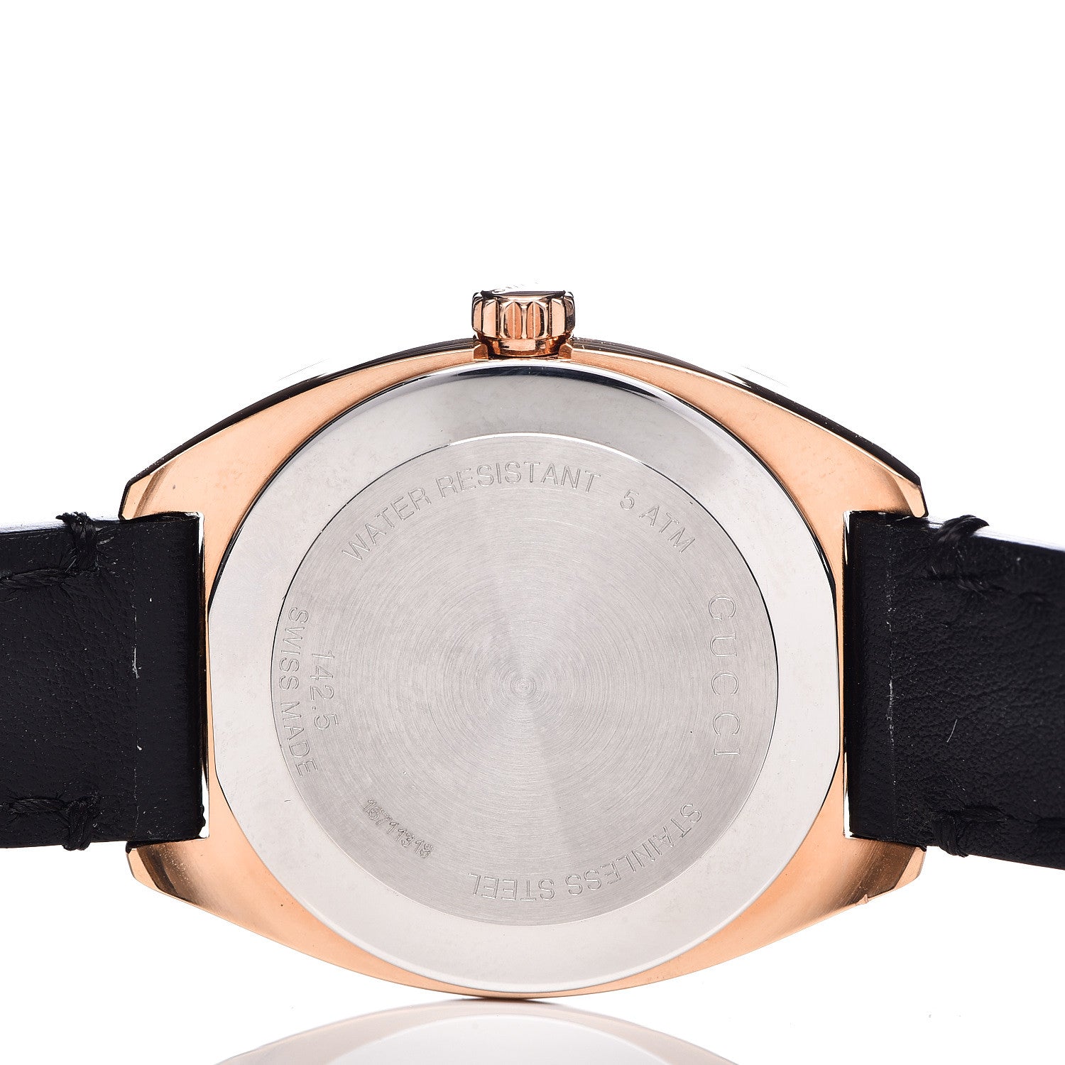 Gucci Stainless Steel Calfskin 29mm GG2570 Quartz Watch Black 5 of 11