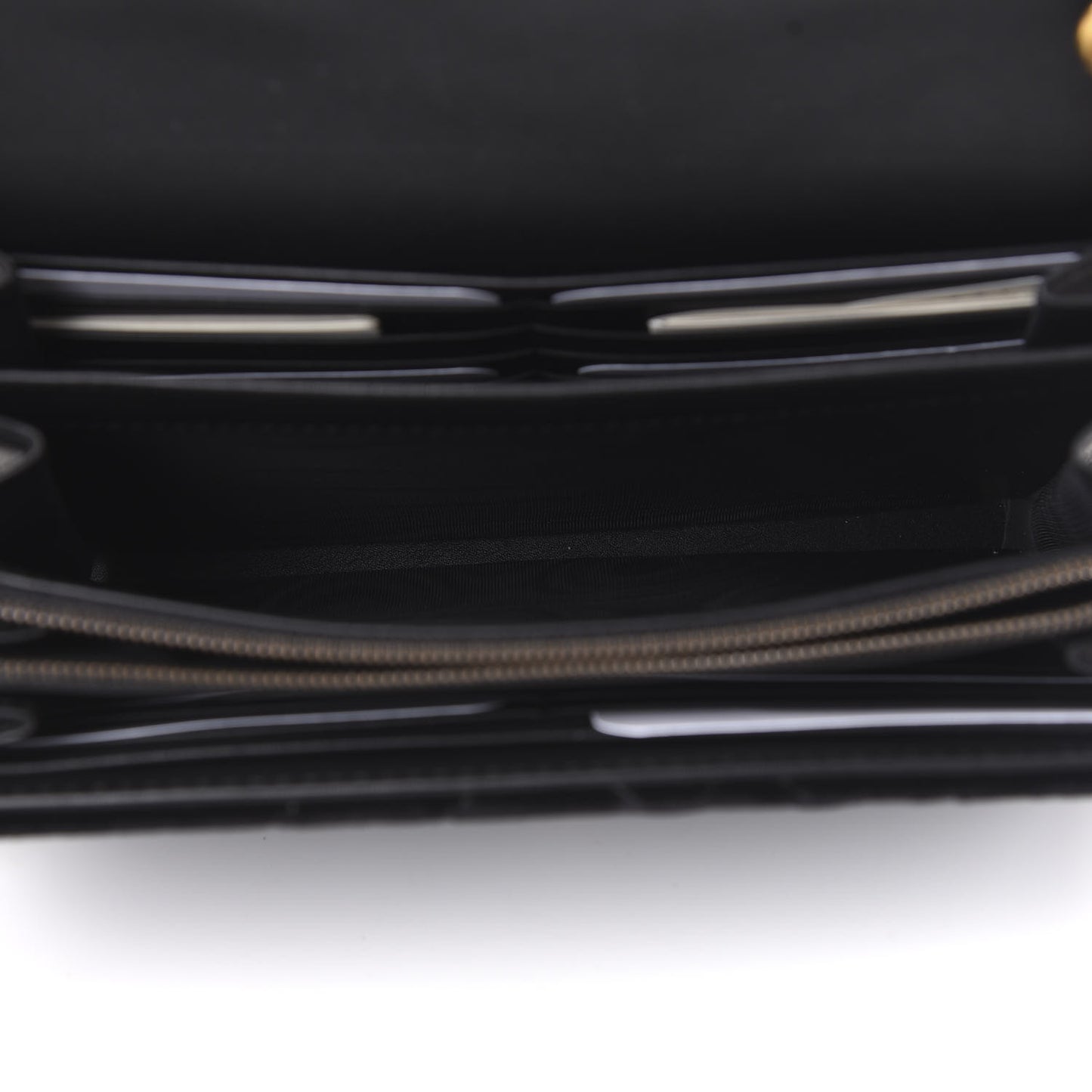 Velvet Matelasse GG Marmont Chain Wallet Black