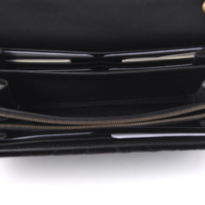 Gucci Velvet Matelasse GG Marmont Chain Wallet Black 5 of 10