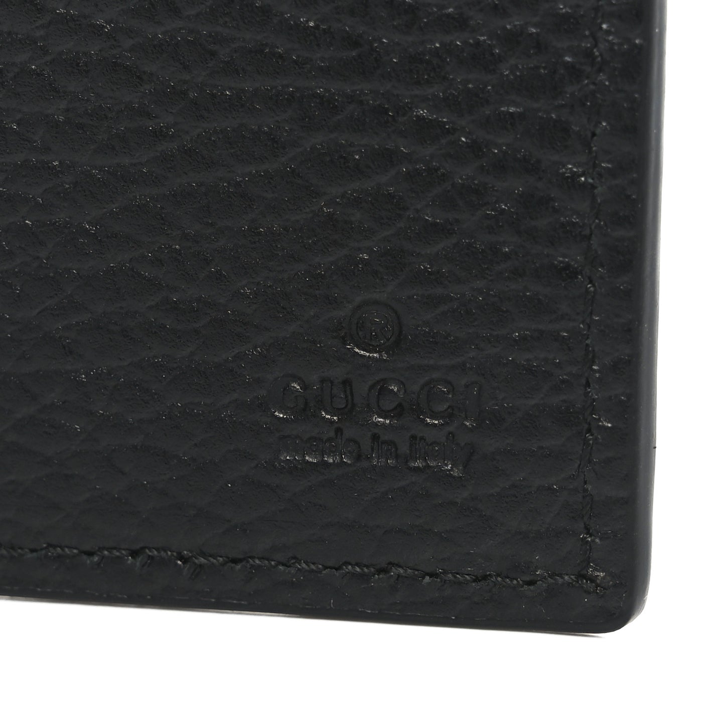 Piuma Calfskin Jumbo GG Embossed Wallet Black