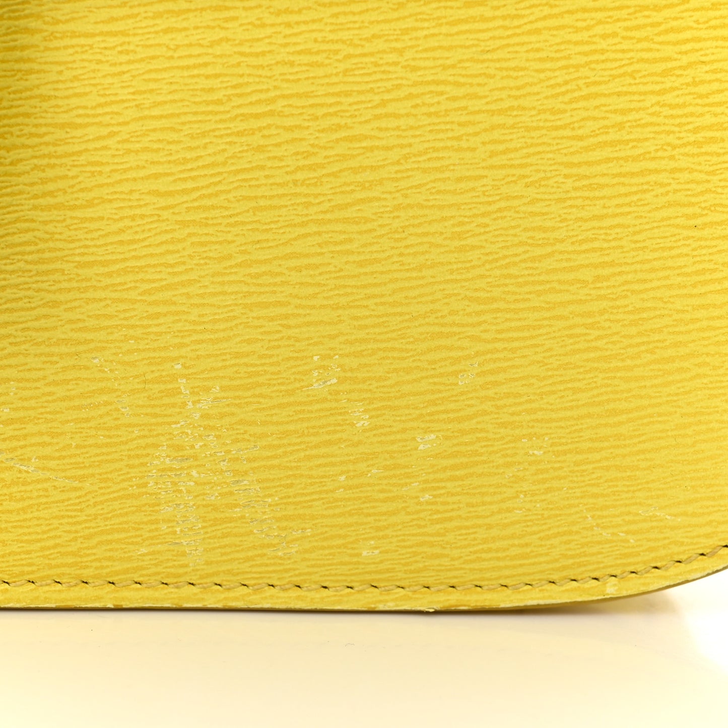 Liege Calfskin Medium Classic Box Flap Bag Fluo Yellow
