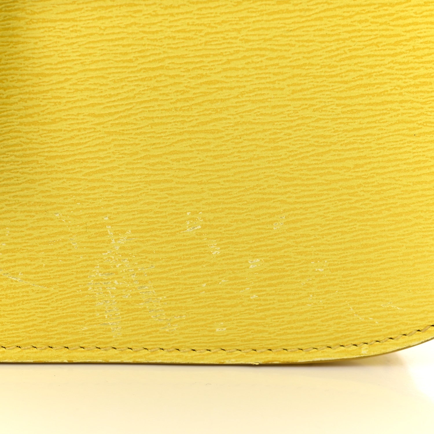 Celine Liege Calfskin Medium Classic Box Flap Bag Fluo Yellow 11 of 13