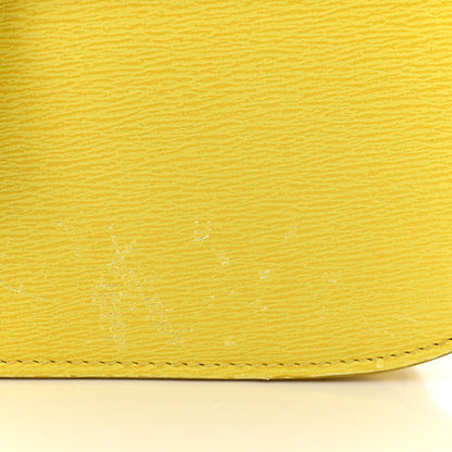 Celine Liege Calfskin Medium Classic Box Flap Bag Fluo Yellow 11 of 13