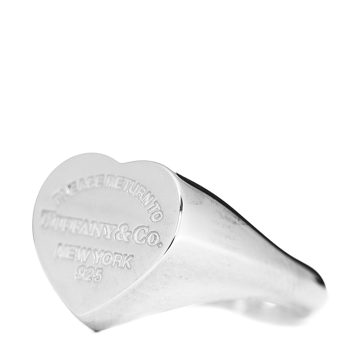 Sterling Silver Return to Heart Signet Ring 48 4.5