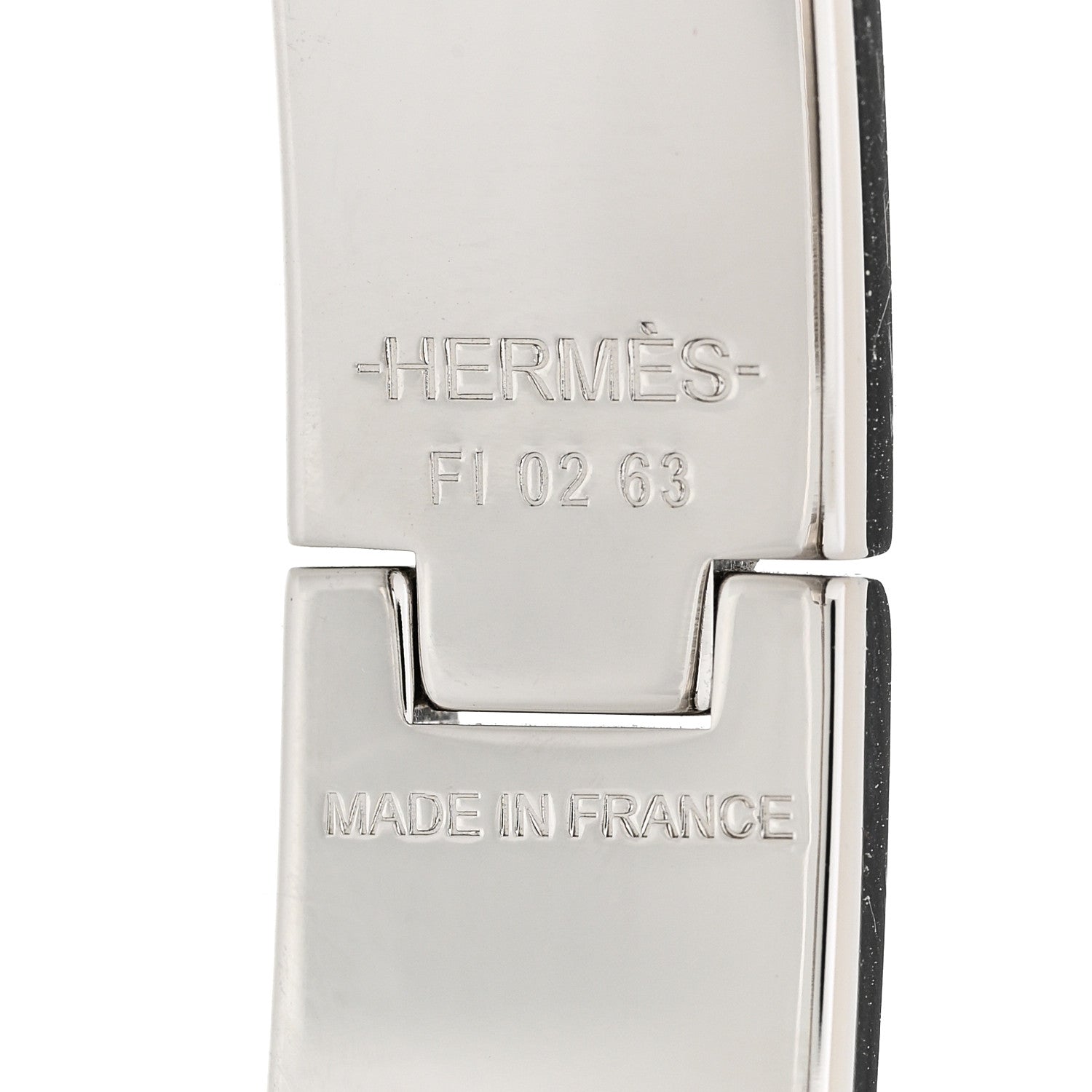 Hermes Matte Enamel Narrow Clic Clac HH Bracelet Gold Gold 4 of 4