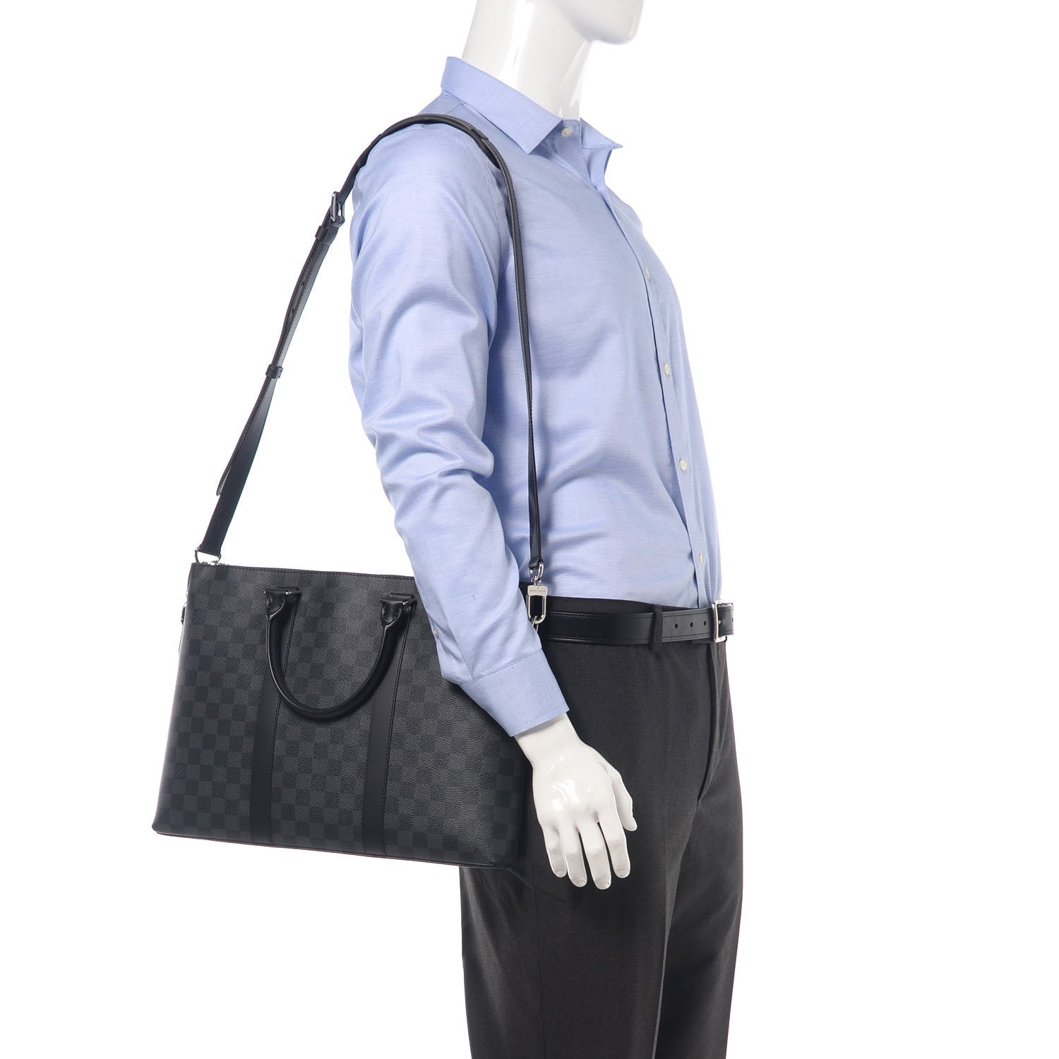 Louis Vuitton Damier Graphite Anton Briefcase 2 of 10