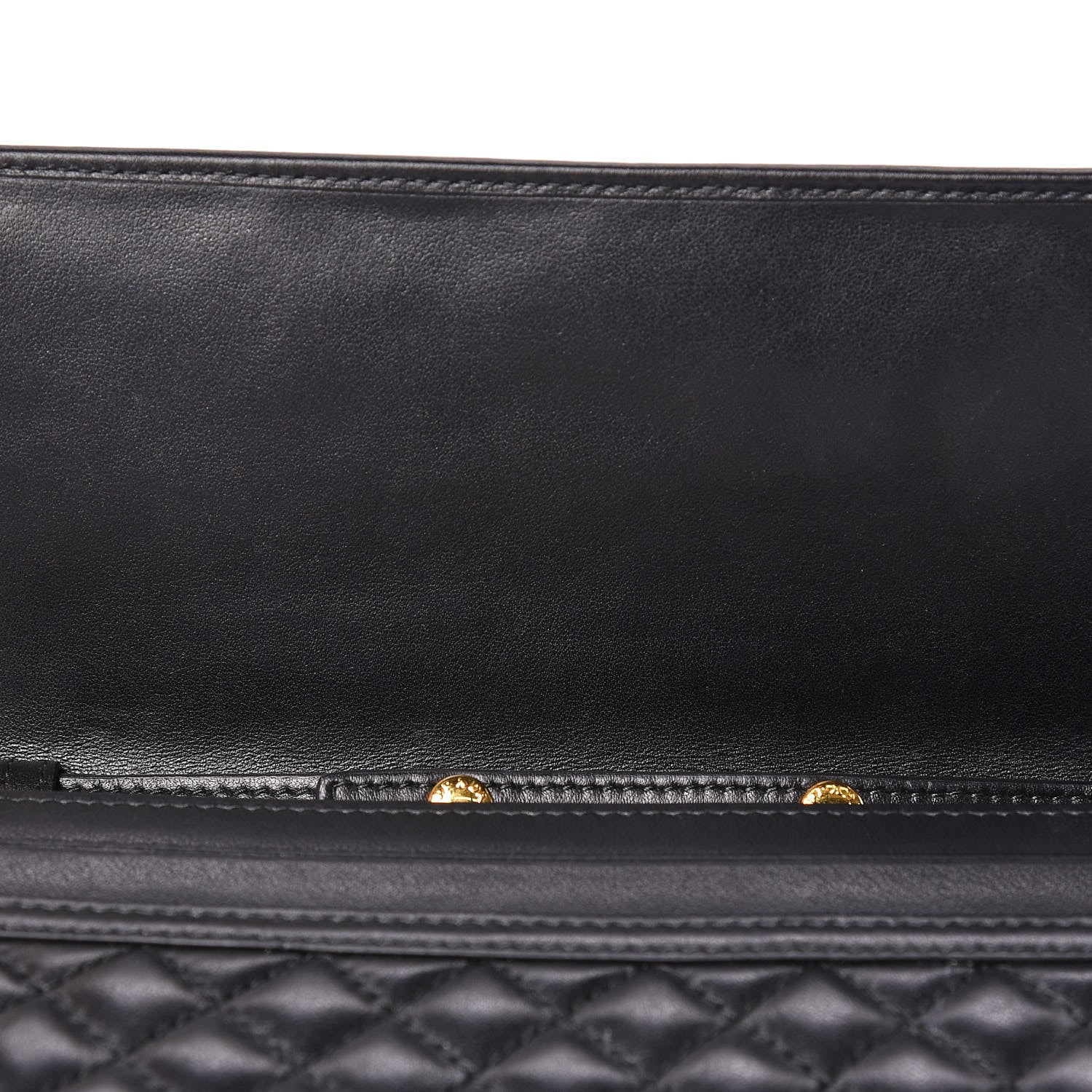 Prada Soft Calfskin Quilted Chain Wallet Black 9 of 14