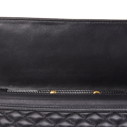 Prada Soft Calfskin Quilted Chain Wallet Black 9 of 14