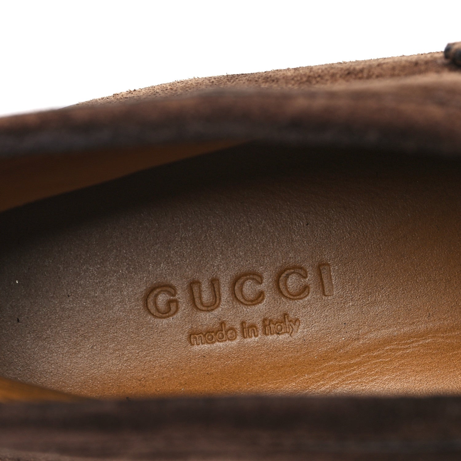 Gucci Suede Horsebit Ankle Boots 37.5 Washed Brown 8 of 9