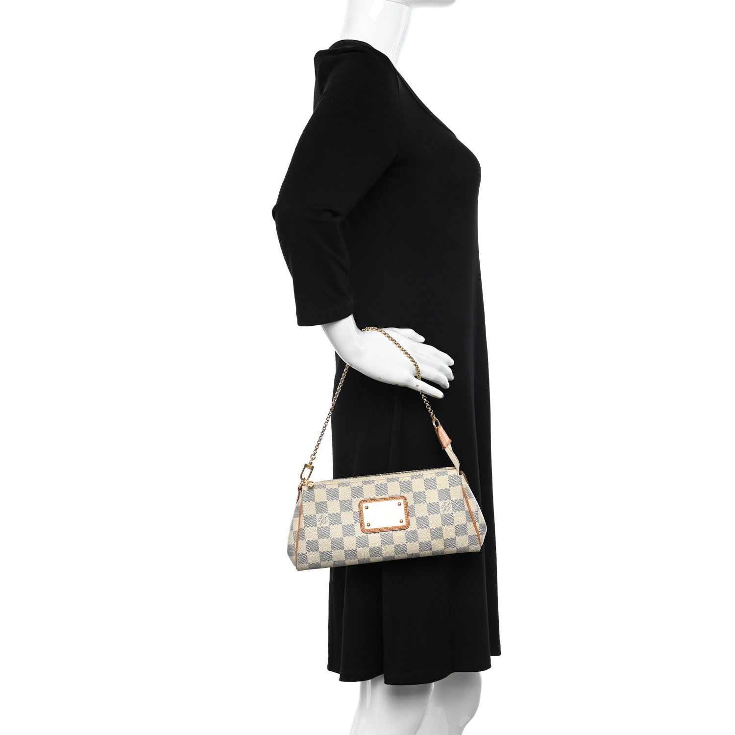 Louis Vuitton Damier Azur Eva Clutch 2 of 15