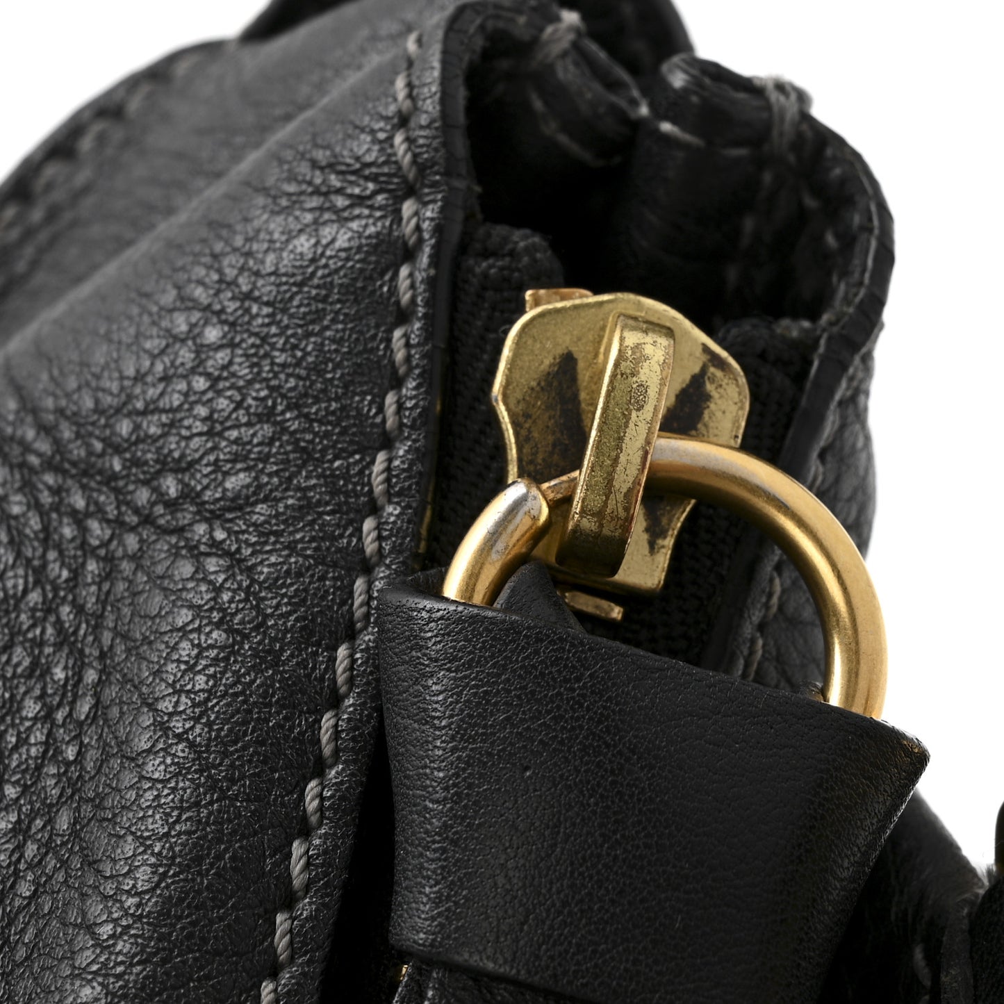 Calfskin Medium Marcie Satchel Black