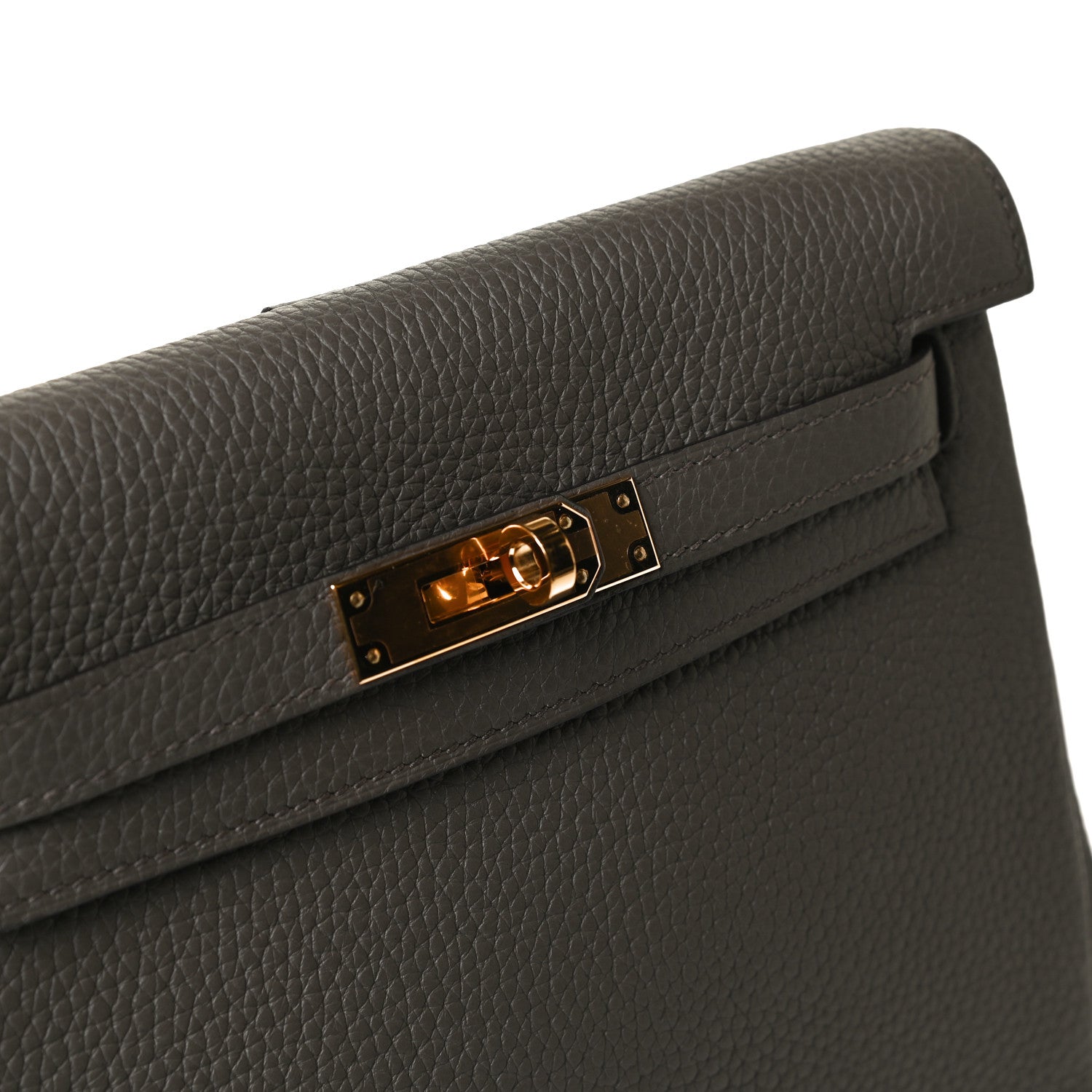 Hermes Taurillon Clemence Kelly Ado Backpack Etain 9 of 9