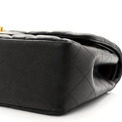 Chanel Lambskin Quilted Jumbo Double Flap Black 10 of 10