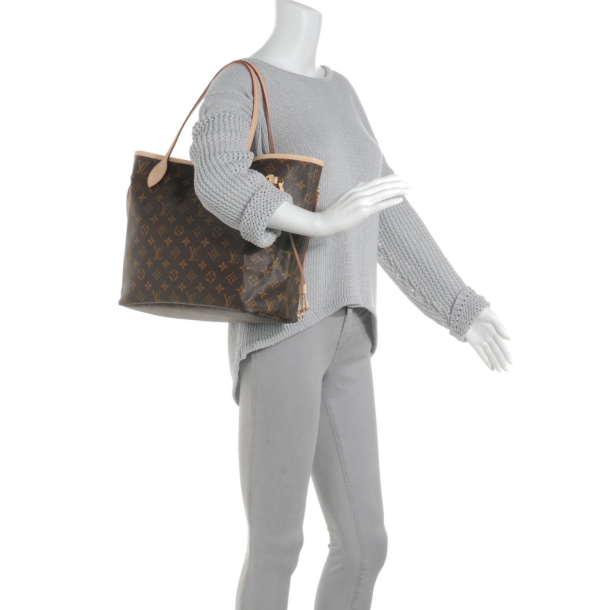 Louis Vuitton Monogram Neverfull MM 2 of 9