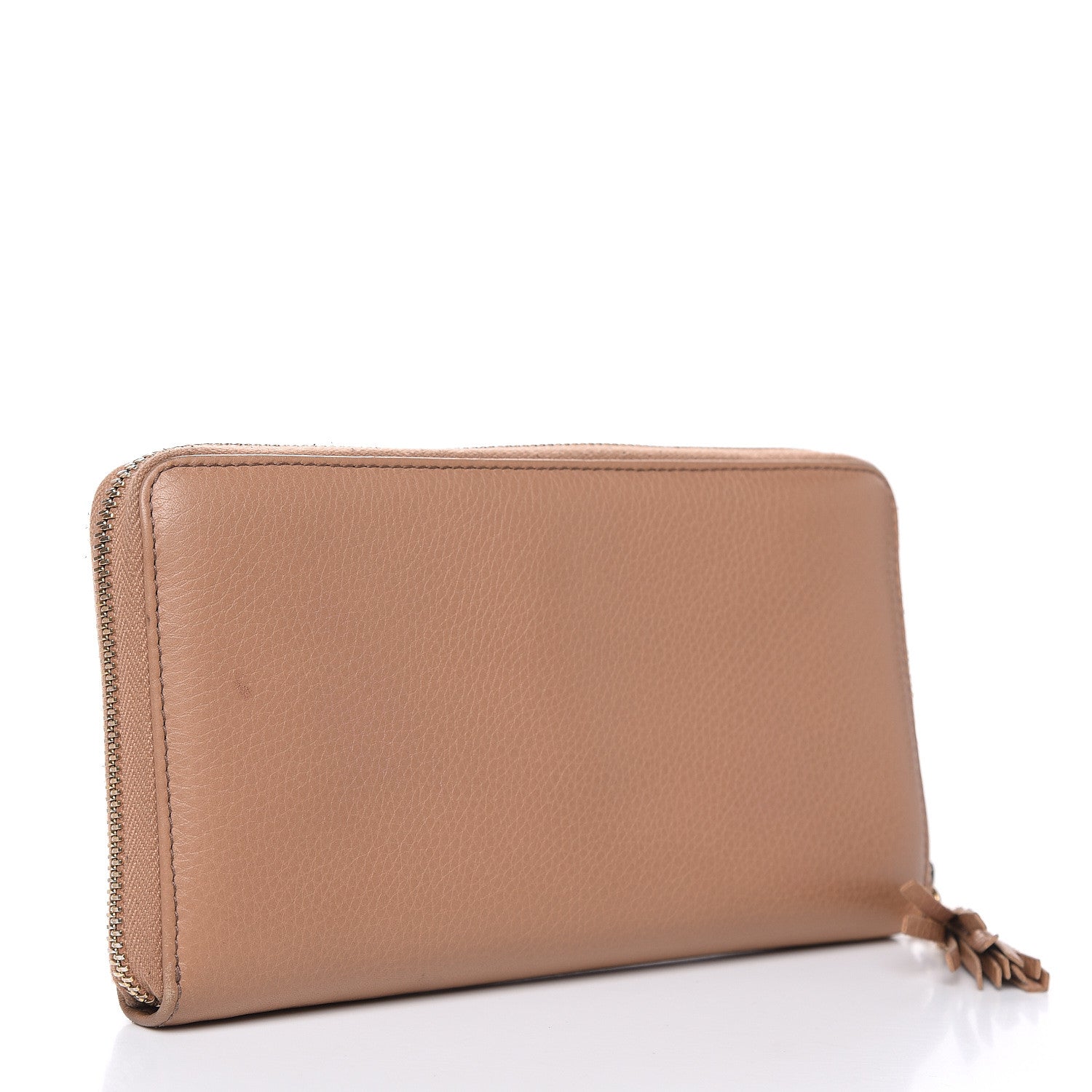 Gucci Calfskin Soho Zip Around Wallet Camelia 3 of 14