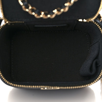 Chanel Lambskin Quilted My Chanel Lady Vanity Case With Chain Black 5 of 10