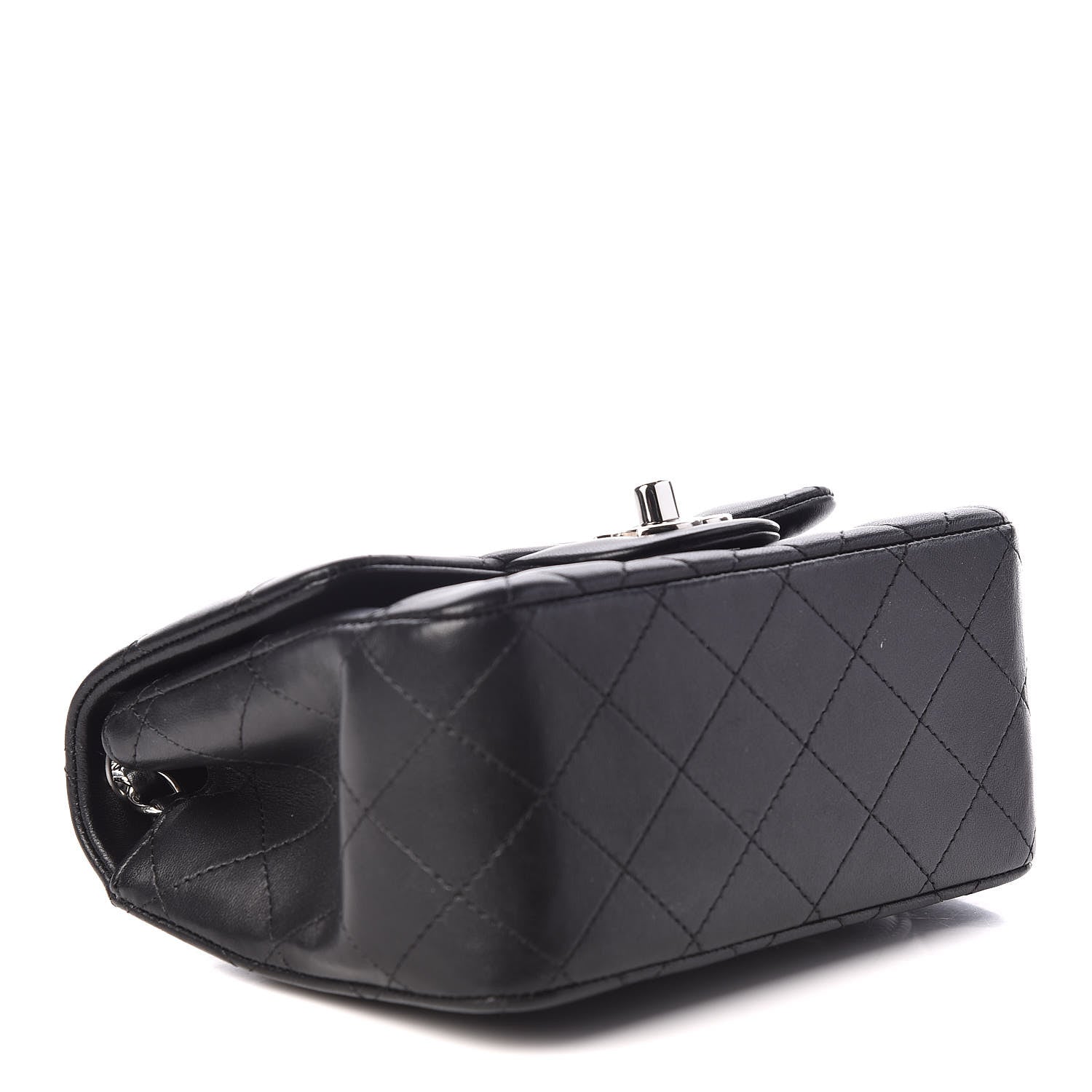 Chanel Lambskin Quilted Mini Square Flap Black 4 of 10