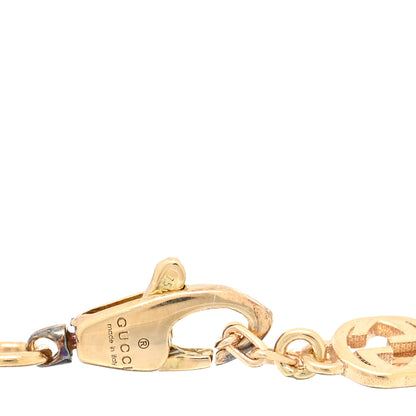 Gucci 18K Yellow Gold Tourmaline Amethyst Beryl Interlocking G Chain Bracelet 3 of 3